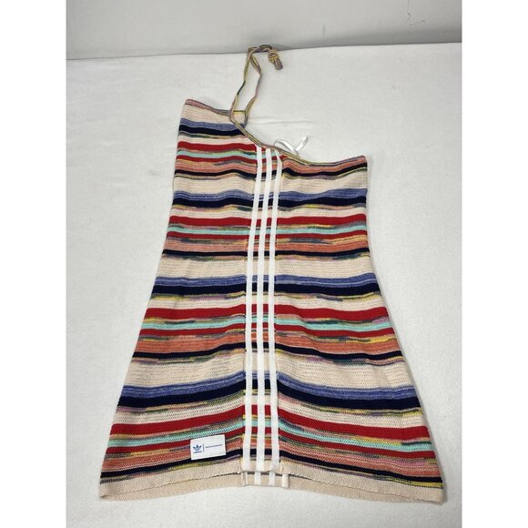 Adidas Originals Ksenia Schnaider Stripe Knit Dress M Multicolor NWT - Picture 4 of 16